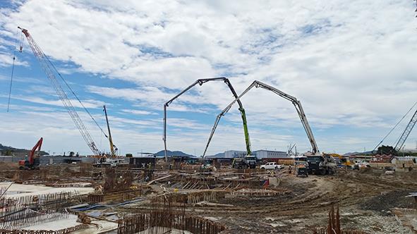 马来西亚亚庇半岛艾阁高级公寓项目大体积混凝土承台浇筑完成1.jpg